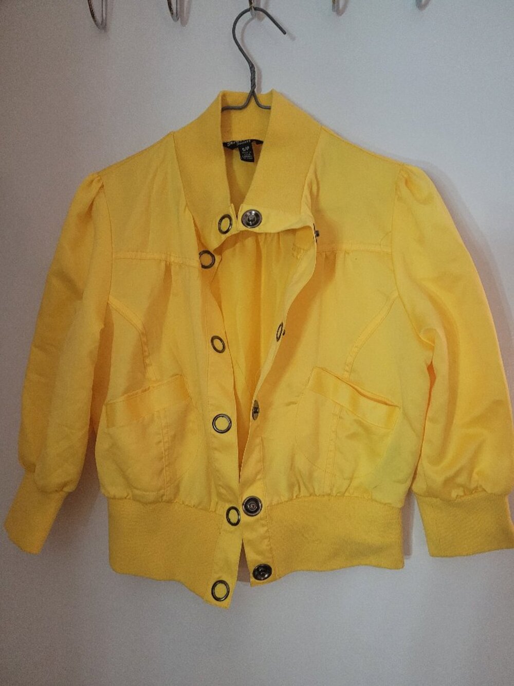 Yellow button jacket
